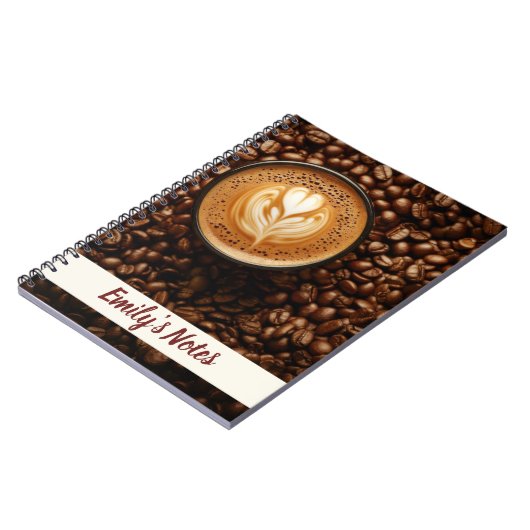 Name des Kaffeehauses Notizblock (Linke Seite)