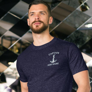 Name des Kapitäns des Vintagen Ankerstaates T-Shirt