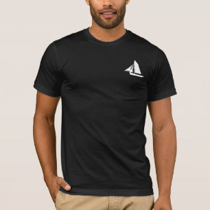 Name des Kapitäns Name Mens Schwarzer T - Shirt