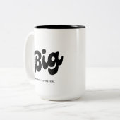Name des Kapitels "BIG" und "KLEINE Studentinnenve Zweifarbige Tasse (Vorderseite Links)
