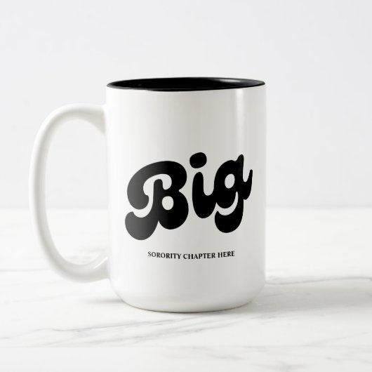 Name des Kapitels "BIG" und "KLEINE Studentinnenve Zweifarbige Tasse (Links)
