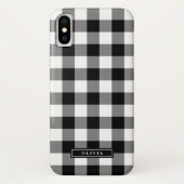 Name des Karierten Musters Black Buffalo Case-Mate iPhone Hülle (Rückseite)