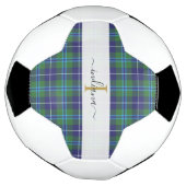 Name des karierten Tartan Classic Monogram Script Fußball (Gedreht)