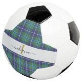 Name des karierten Tartan Classic Monogram Script Fußball (Dreiviertel)