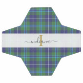 Name des karierten Tartan Classic Monogram Script Fußball (Flach)