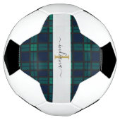 Name des karierten Tartan Classic Monogram Script Fußball (Gedreht)