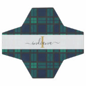 Name des karierten Tartan Classic Monogram Script Fußball (Flach)