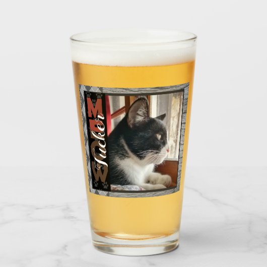 Name des Katzen Hauses bedeutet ein Foto Glas (Vorne (Gefüllt))