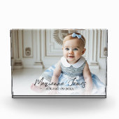 Name des Kinderzimmerfotos Baby Fotoblock (Vorderseite)