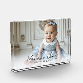 Name des Kinderzimmerfotos Baby Fotoblock (Links)