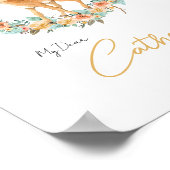 Name des Kinderzimmers Niedliche Hirschwaldtiere s Poster (Ecke)