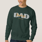 Name des Kindes auf dem T - Shirt des Vaters (Vorderseite)