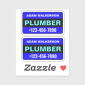 Name des Klebers und Telefonnummer: Berufliches Kl Aufkleber (Blatt)