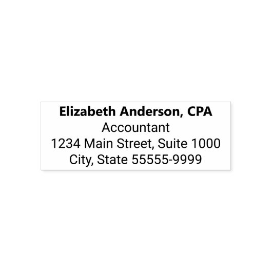 Name des Kontoinhabers Berufliche Rücksendeadresse Permastempel (Design)