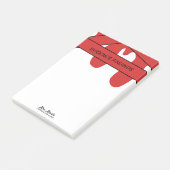 Name des kriminaltechnischen Labradors Post-it Klebezettel (angewinkelt)