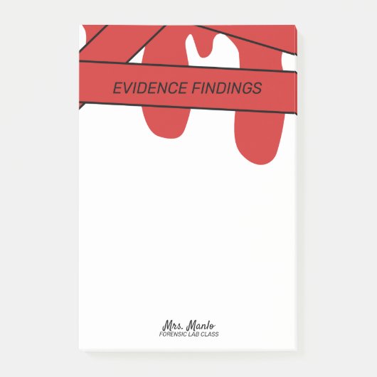 Name des kriminaltechnischen Labradors Post-it Klebezettel (Vorderseite)