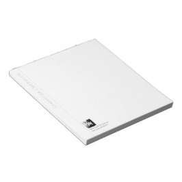 Name des künstlerischen Monogramms schwarz formale Notizblock