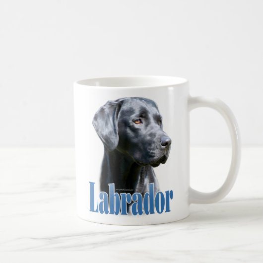 Name des Labradors (schwarz) Kaffeetasse (Rechts)