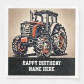 Name des landwirtschaftlichen Betriebs Happy Birth Serviette (Vorderseite)