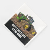 Name des landwirtschaftlichen Betriebs Happy Birth Serviette (Ecke)