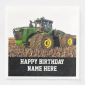 Name des landwirtschaftlichen Betriebs Happy Birth Serviette (Vorderseite)
