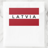 Name des latvia-Länderflagge Rechteckiger Aufkleber (Tasche)