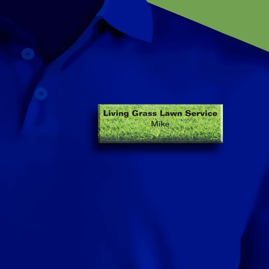 Name des Lawn Service-Personals Namenschild