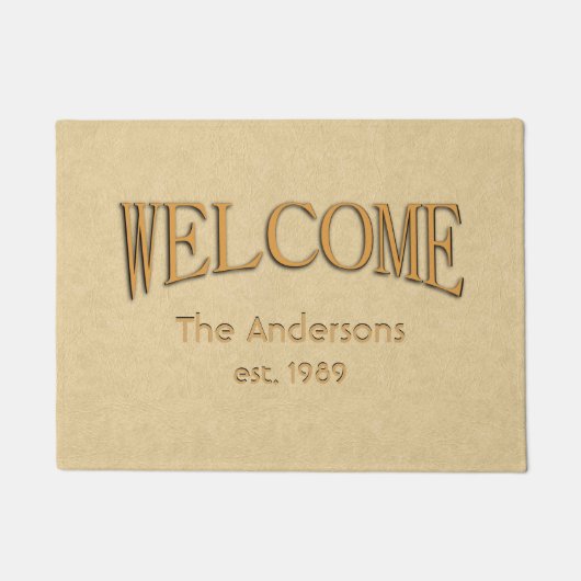 Name des Leather Look Fußmatte (Vorderseite)