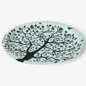 Name des Lebensbaums Pappteller (Schrägansicht)