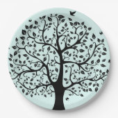 Name des Lebensbaums Pappteller (Vorderseite)