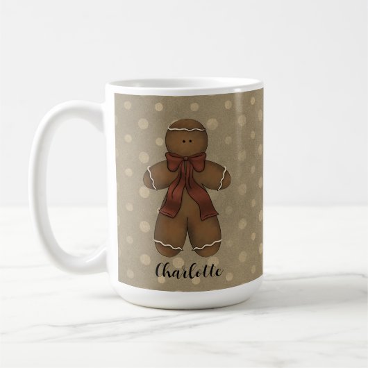 Name des Lebkuchens Kaffee Tasse (Links)