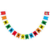 Name des Lehrers Custom Klassenzimmer Rainbow Wimpelkette (Alle)