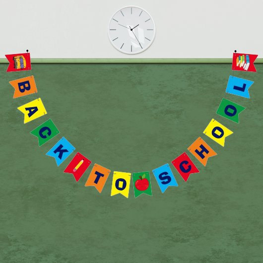 Name des Lehrers Custom Klassenzimmer Rainbow Wimpelkette