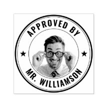 Name des Lehrers Funny Face Approval