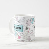 Name des Lehrers Kaffeetasse (Vorderseite Links)