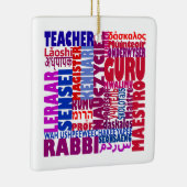 Name des Lehrers Keramikornament (Rechts)