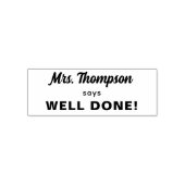 Name des Lehrers nach Maß gut Fertig! Permastempel (Design)