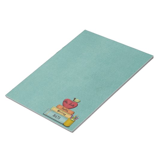 Name des Lehrers Notizblock (angewinkelt)