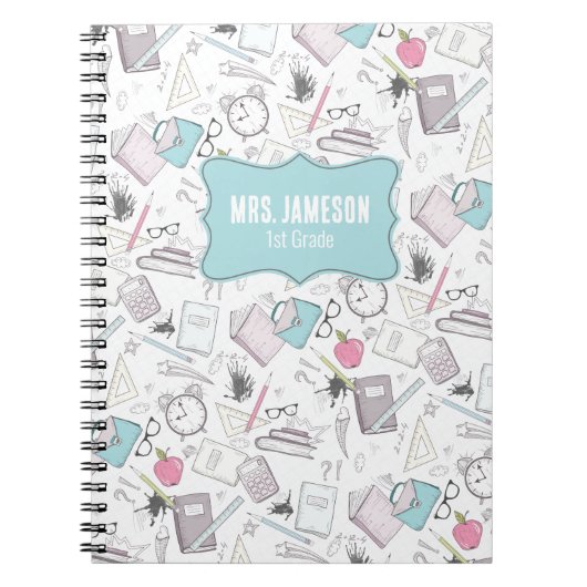 Name des Lehrers Notizblock (Vorderseite)