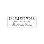 Name des Lehrers personalisiert hervorragende Arbe Permastempel (Design)