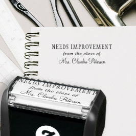 Name des Lehrers personalisierte Hausaufgaben Permastempel