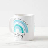 Name des Lehrers Phantastisch | Doodle Rainbow Kaffeetasse (Vorderseite Links)