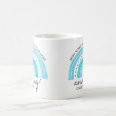 Name des Lehrers Phantastisch | Doodle Rainbow Kaffeetasse (Mittel)