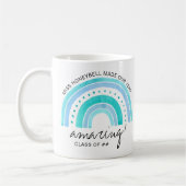 Name des Lehrers Phantastisch | Doodle Rainbow Kaffeetasse (Links)