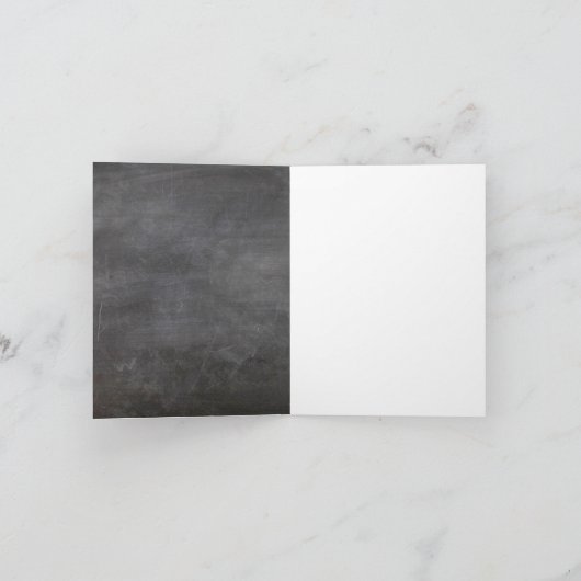 Name des Lehrers | Rote Tafel Apfel danke (Innenseite)