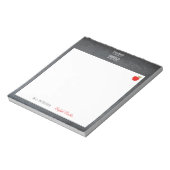 Name des Lehrers Zitat Bewertung des roten Apfels Notizblock (Rotiert)