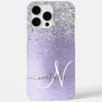 Name des lila gebürsteten Metalls Silber Glitzer M