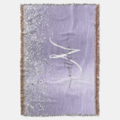 Name des lila gebürsteten Metalls Silber Glitzer M Decke (Vorderseite Vertikal)