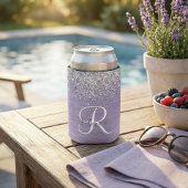 Name des lila gebürsteten Metalls Silber Glitzer M Dosenkühler