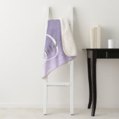 Name des lila gebürsteten Metalls Silber Glitzer M Sherpadecke (Beispiel)